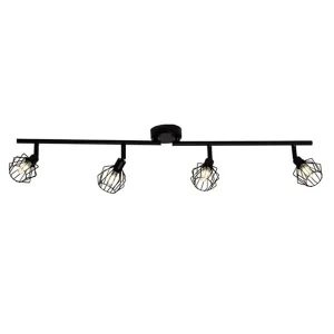 NORIS Czarny LED 4x3W 3000K Spot Brilliant G54132/06