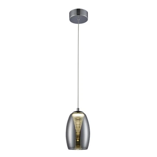 Lampa wisząca METROPOLIS Chrom/Czarny LED 5W 3000K regulowana Brilliant G60770/93 | 4004353284502 noxbox lampynox www.lampynox.pl