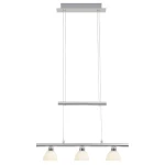 TONJA Chrom/Biały LED 3x5W 3000K ściemnialna z włącznikiem regulowana Lampa wisząca Brilliant G70579/15