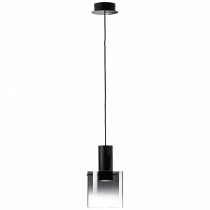 BETH Czarna LED 10W 3000K Lampa wisząca Brilliant G75570/93