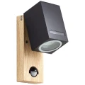Kinkiet zewnętrzny GALENI Brązowy GU10 z czujnikiem ruchu IP44 Brilliant 96376/76 | 4004353363498 lampynox noxbox www.lampynox.pl