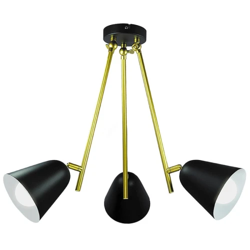 Lampa sufitowa Alder Czarna 3xE14 Rabalux 5376 | 5998250353760 lampynox noxbox www.lampynox.pl 1