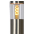 Słupek ogrodowy FEDOR Satynowy Chrom Wys. 45,5cm LUCIDE 148995012  5411212144348 lampynox noxbox www.lampynox.pl 2.jpg