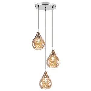 Cassandra Bursztynowy 3xG9 Lampa wisząca Rabalux 6659