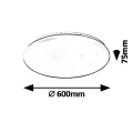 Plafon z pilotem Danny 60W 3000-6500K Rabalux 5450 | 5998250354507 lampynox noxbox www.lampynox.pl