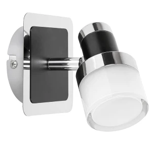 Harold Czarny | Chrom LED 5W IP44 4000K Kinkiet łazienkowy ruchomy Rabalux 5021 