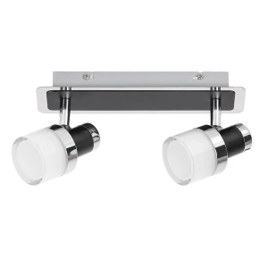 Harold Czarny | Chrom LED 2x5W IP44 4000K Spot łazienkowy Rabalux 5022 ( 1 szt. dostępna od ręki. Wysyłka 24 h. )