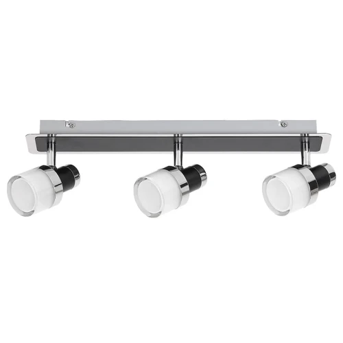 Spot łazienkowy Harold Czarny | Chrom LED 3x5W IP44 4000K Rabalux 5023 | 5998250350233 lampynox noxbox www.lampynox.pl