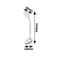 Lampka stołowa z klipsem Harris LED 4W 4000K Rabalux 6448 | 5998250364483 lampynox noxbox www.lampynox.pl