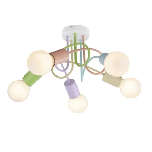Linett 5xE27 Dziecięca lampa sufitowa Rabalux 6340 