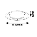 Lampa sufitowa Lorna Biała LED 22W 4000K Rabalux 3488 | 5998250334882 lampynox noxbox www.lampynox.pl