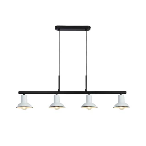 Maliet Czarny | Biały 4xE14 Lampa wisząca Rabalux 6789