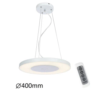 Milton Biały z pilotem LED 24W 4000K ściemnialna Lampa wisząca Rabalux 6879