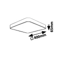 Lampa sufitowa Nelson Zielona LED 36W Rabalux 6139 | 5998250361390 noxbox www.lampynox.pl