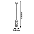 Lampa wisząca Oberon Brąz E14 Rabalux 5338 | 5998250353388 noxbox www.lampynox.pl