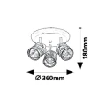 Spot Oberon Brąz 3xE14 Rabalux 5337 | 5998250353371 noxbox www.lampynox.pl