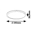 Plafon z tylnym podświetleniem Pavel LED 18W 4000K Rabalux 3427 | 5998250334271 noxbox www.lampynox.pl noxbox www.lampynox.pl