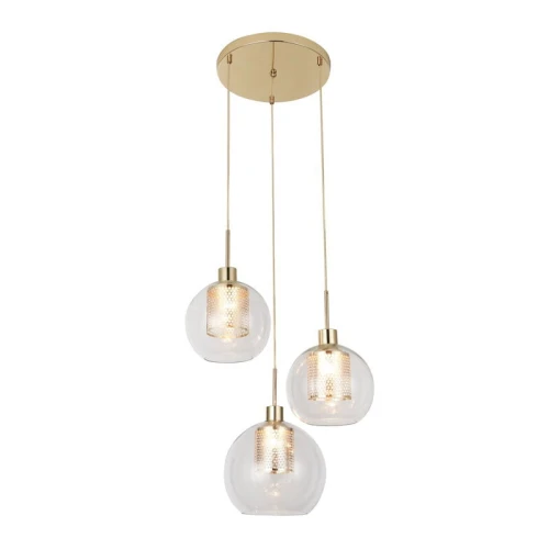 Lampa wisząca Philana Złota 3xE27 Rabalux 6496 | 5998250364964 noxbox lampynox www.lampynox.pl