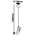 Lampa wisząca Raven Złota LED 5W 3000K Rabalux 6429 | 5998250364292 noxbox lampynox www.lampynox.pl