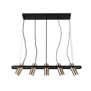 Raven Złota LED 5x5W 3000K Lampa wisząca Rabalux 6430