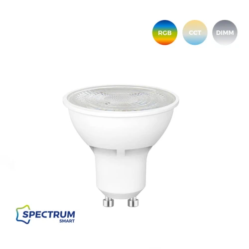 LED GU10 5W Sterowana aplikacją TUYA RGBW+CCT+DIM Wi-Fi 230V Spectrum SMART WOJ+14415  5902650570818 noxbox lampynox www.lampynox.pl 1.jpg