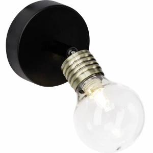 BULB Czarny | Mosiądz antyczny G9 Kinkiet ruchomy Brilliant 21210/76