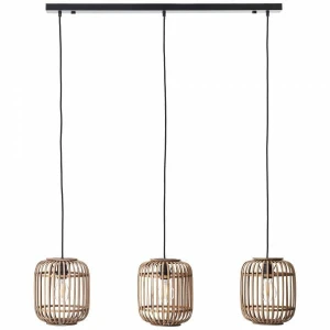 WOODROW Jasny brąz 3xE27 Lampa wisząca Brilliant 93778/20