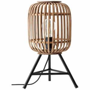 WOODROW Jasny brąz E27 Lampa stołowa Brilliant 93775/20