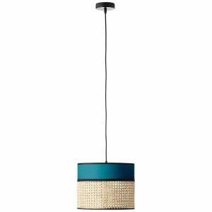DAYANARA Niebieski | Rattan E27 Lampa wisząca Brilliant 99086/73