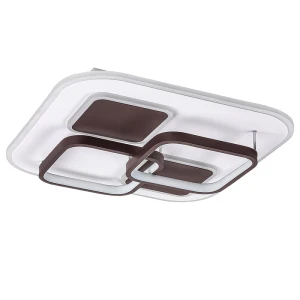 Delion LED Biały | Brąz LED 50W Ściemnialna, Pilot, Barwa światła zmienna Lampa sufitowa Rabalux 6250