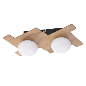 Norwood Brąz | Biały LED 6W 3000K Lampa sufitowa Rabalux 6918