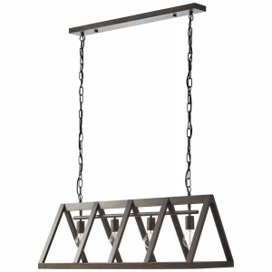 MATRIX Czarny 4xE27 Lampa wisząca Brilliant 93760/46