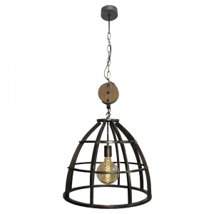 CENTURY Spalona stal E27 Lampa wisząca Brilliant 93400/13