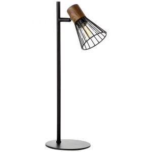 MANAMA Czarna | Brąz E14 Lampka stołowa Brilliant 78148/76
