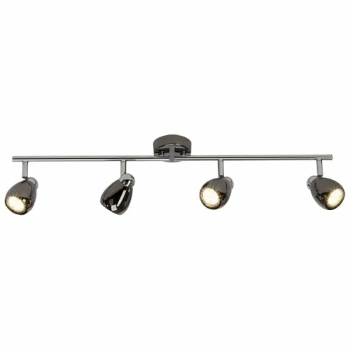 Spot MILANO Czarny | Chrom LED 4x3W 3000K Brilliant G21732/76 | 4004353242182 noxbox lampynox www.lampynox.pl