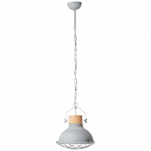 EMMA Szara śr. 33cm. E27 Lampa wisząca Brilliant 93571/70