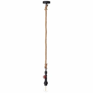 TORCHLAMP Czarny | Brąz | Czerwony E27 Lampa wisząca Brilliant 96971/06