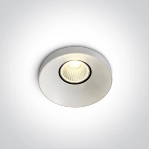 Skalia Biała LED 8W 3000K Oczko sufitowe One Light 10108R/W/W