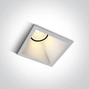 Koronida Biała LED 8W 3000K Oczko sufitowe One Light 50108A/W/W