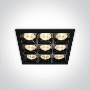 Dorkada Czarny LED 36W CRI90 3000K Oprawa wpuszczana One Light 50906B/B/W