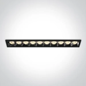 NOXBOX Czarny LED 40W CRI90 3000K Oprawa wpuszczana One Light 50006B/B/W