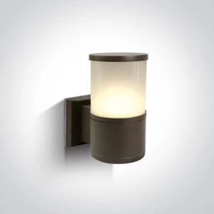 Lauria K1 Brąz rustykalny E27 IP54 Kinkiet zewnętrzny One Light 67094/BR