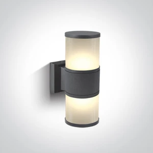 Lauria K2 Antracyt Góra-Dół 2xE27 IP54 Kinkiet zewnętrzny One Light 67098/AN