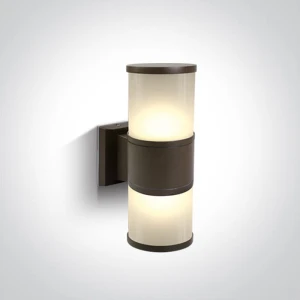 Lauria K2 Brąz rustykalny Góra-Dół 2xE27 IP54 Kinkiet zewnętrzny One Light 67098/BR