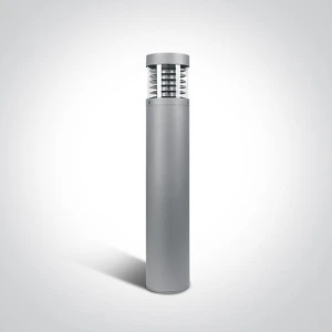 Cona Szara wys. 85cm. LED 15W 3000K IP54 Lampa ogrodowa stojąca One Light 67034/G/W