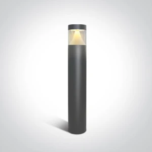Altina Antracyt wys. 80cm. LED 12W 3000K IK08 IP65 Lampa ogrodowa stojąca wandaloodporna One Light 67410/AN/W