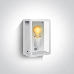 Gabbia Biała wys. 25cm. E27 IP43 Kinkiet zewnętrzny One Light 67406/W
