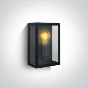 Gabbia Czarna wys. 25cm. E27 IP43 Kinkiet zewnętrzny One Light 67406/B