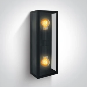 Gabbia 2A Czarna wys. 45cm. 2xE27 IP43 Kinkiet zewnętrzny One Light 67406B/B