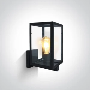 Gabbia K Czarna wys. 30cm. E27 IP43 Kinkiet zewnętrzny One Light 67406C/B